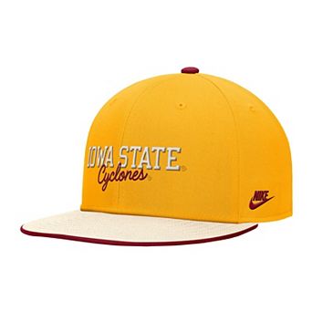 Men's Nike Gold Iowa State Cyclones Vintage Script Pro Dri-FIT Snapback Hat