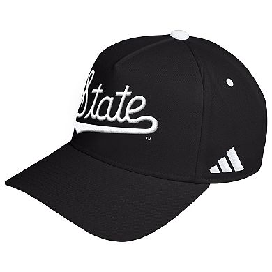 Unisex adidas Black Mississippi State Bulldogs Blackout A-Frame Adjustable Hat