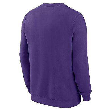 Men's Nike Purple LSU Tigers Arch Pullover Sweatshirt