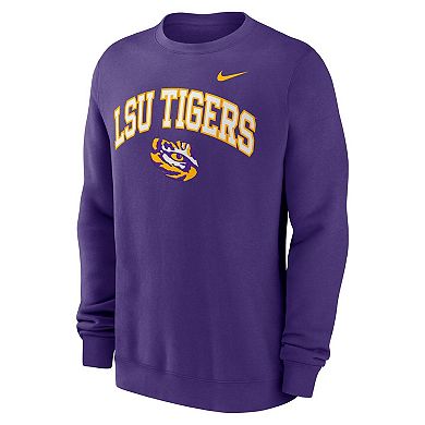 Men's Nike Purple LSU Tigers Arch Pullover Sweatshirt