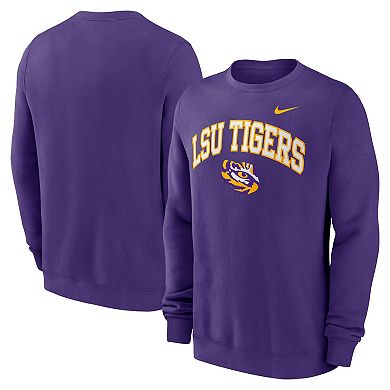 Men's Nike Purple LSU Tigers Arch Pullover Sweatshirt