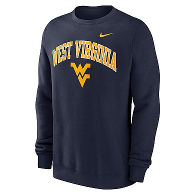 Men's Nike Navy West Virginia Mountaineers Arch Pullover Sweatshirt
