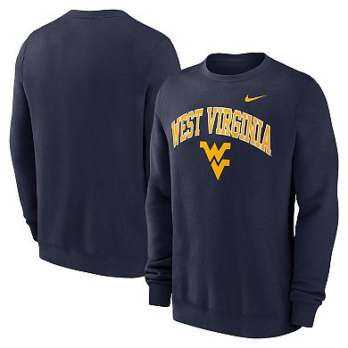 Men's Nike Navy West Virginia Mountaineers Arch Pullover Sweatshirt
