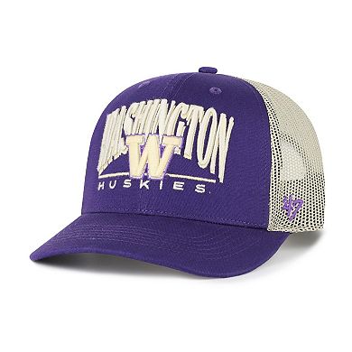 Men's '47 Purple Washington Huskies Arid Adjustable Trucker Hat