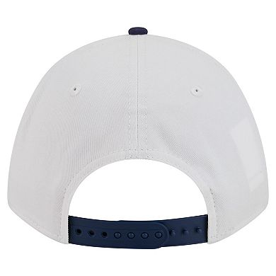 Men's New Era White/Navy Virginia Cavaliers Arch Two-Tone Rope 9FORTY A-Frame M-Crown Adjustable Hat