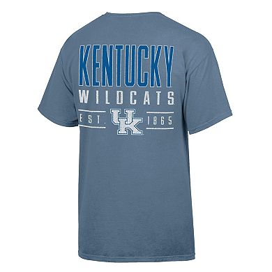 Men's ComfortWash Blue Kentucky Wildcats Big Name T-Shirt