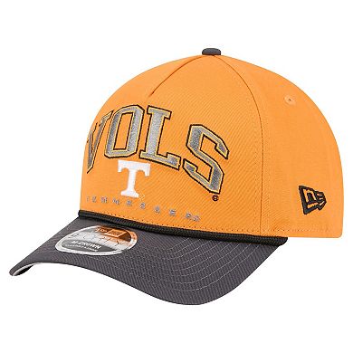 Men's New Era Tennessee Orange/Charcoal Tennessee Volunteers Arch Two-Tone Rope 9FORTY A-Frame M-Crown Adjustable Hat