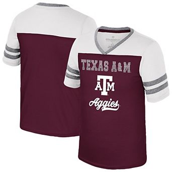 Girls Youth Colosseum Maroon Texas A&M Aggies Princess Bubblegum Bling T-Shirt
