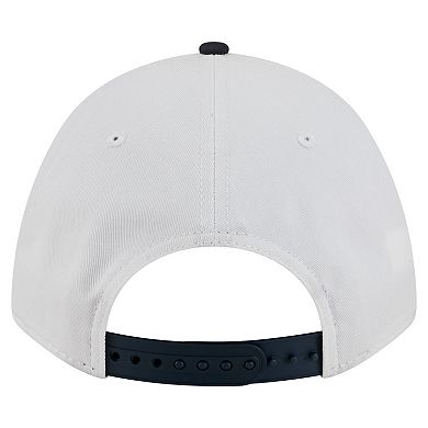 Men's New Era White/Navy Penn State Nittany Lions Arch Two-Tone Rope 9FORTY A-Frame M-Crown Adjustable Hat