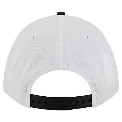 Men's New Era White/Black Oregon State Beavers Arch Two-Tone Rope 9FORTY A-Frame M-Crown Adjustable Hat
