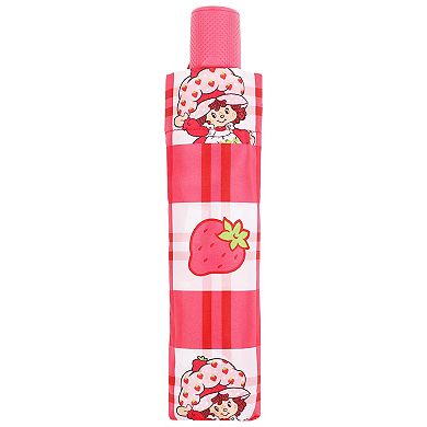 Strawberry Shortcake Gingham Plaid Compact Umbrella