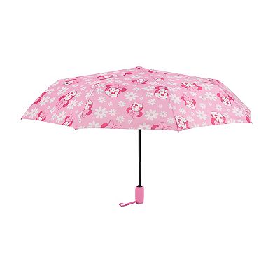 Disney's Minnie Mouse Floral Compact Travel Umbrella