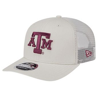 Men's New Era Stone Texas A&M Aggies Canvas 9SEVENTY Stretch-Snap Adjustable Hat
