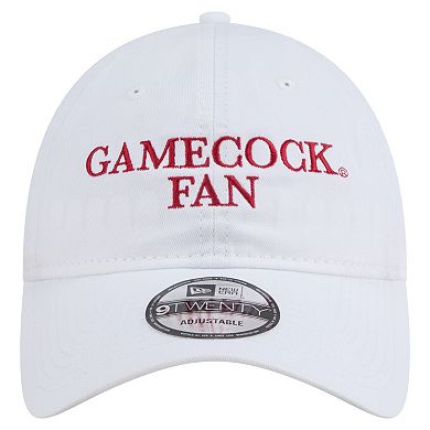 Men's New Era White South Carolina Gamecocks Fan 9TWENTY Adjustable Hat
