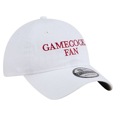 Men's New Era White South Carolina Gamecocks Fan 9TWENTY Adjustable Hat
