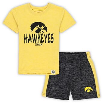 Toddler Wes & Willy Iowa Hawkeyes Cloudy Yarn T-Shirt & Shorts Set