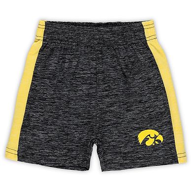 Toddler Wes & Willy Iowa Hawkeyes Cloudy Yarn T-Shirt & Shorts Set