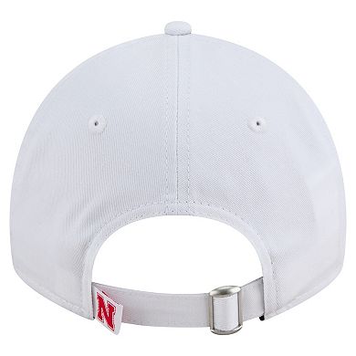 Men's New Era White Nebraska Huskers Fan 9TWENTY Adjustable Hat