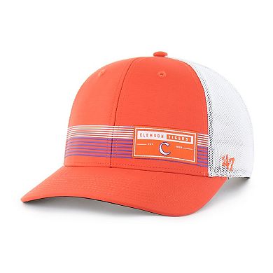 Men's '47 Orange Clemson Tigers Rangefinder brrr Trucker Adjustable Hat