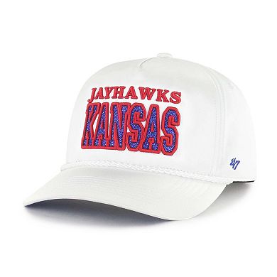 Women's '47 White Kansas Jayhawks Outspoken Hitch Adjustable Hat