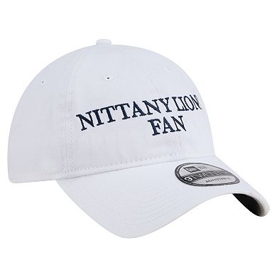 Men's New Era White Penn State Nittany Lions Fan 9TWENTY Adjustable Hat