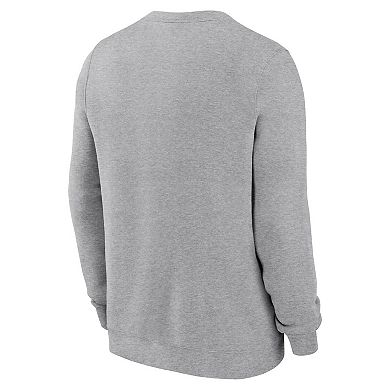 Men's Nike Gray Michigan Wolverines Arch Pullover Sweatshirt