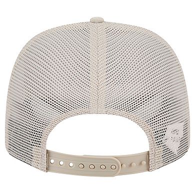 Men's New Era Stone Arkansas Razorbacks Canvas 9SEVENTY Stretch-Snap Adjustable Hat