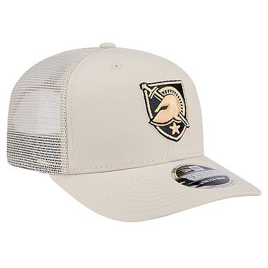 Men's New Era Natural Army Black Knights Canvas 9SEVENTY Stretch-Snap Adjustable Hat
