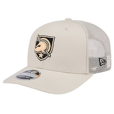 Men's New Era Natural Army Black Knights Canvas 9SEVENTY Stretch-Snap Adjustable Hat