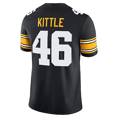 Men's Nike George Kittle #46 Black Iowa Hawkeyes Alumni Player Game Jersey