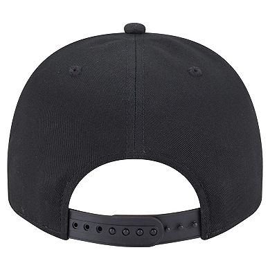 Men's New Era Black Clemson Tigers Vintage Chainstitch 9FIFTY A-Frame Snapback Hat