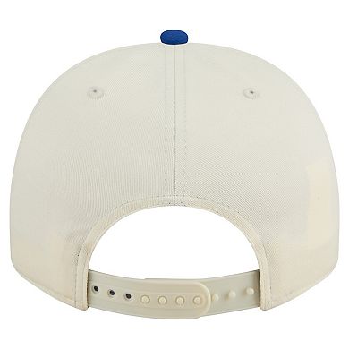 Men's New Era Cream/Royal Kentucky Wildcats Vintage Chainstitch 9FIFTY A-Frame Snapback Hat