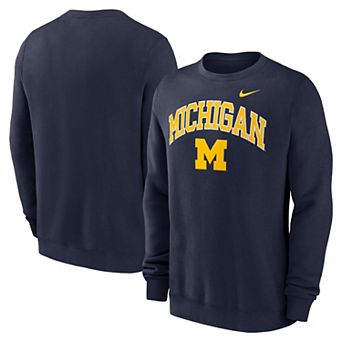 Men's Nike Navy Michigan Wolverines Arch Pullover Sweatshirt