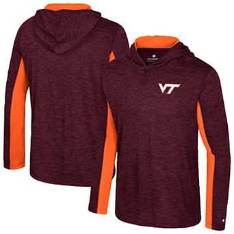 Men's Colosseum Maroon Virginia Tech Hokies Always Sunny Quarter-Zip Hoodie