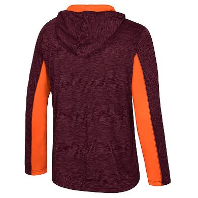Men's Colosseum Maroon Virginia Tech Hokies Always Sunny Quarter-Zip Hoodie
