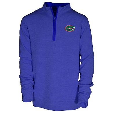 Youth Garb Royal Florida Gators Sterling Long Sleeve Quarter-Zip Performance Top