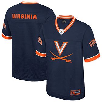 Men's Colosseum Navy Virginia Cavaliers Nothing But The Hits Football Jersey