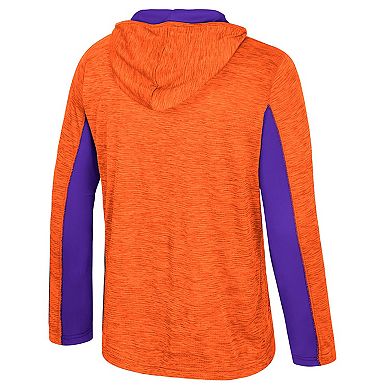 Men's Colosseum Orange Clemson Tigers Always Sunny Quarter-Zip Hoodie