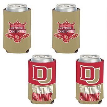 WinCraft Denver Pioneers 2024 NCAA Men's Ice Hockey National Champions Four-Pack 12 oz. Can Cooler Set