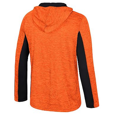 Men's Colosseum Orange Oklahoma State Cowboys Always Sunny Quarter-Zip Hoodie