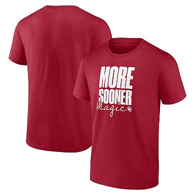 Men's Logo Athletic Crimson Oklahoma Sooners More Sooner Magic T-Shirt