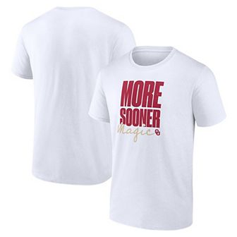 Men's Logo Athletic White Oklahoma Sooners More Sooner Magic T-Shirt