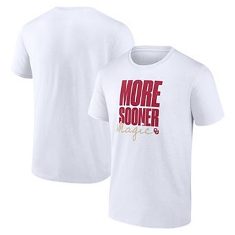 Men's Logo Athletic White Oklahoma Sooners More Sooner Magic T-Shirt