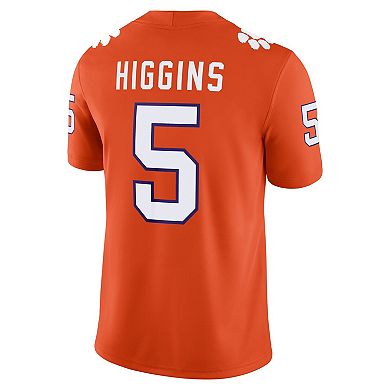 Men's Nike Tee Higgins Orange Clemson Tigers Player Game Jersey