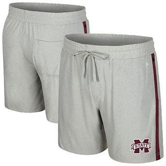 Men's Colosseum Gray Mississippi State Bulldogs Mac Shorts