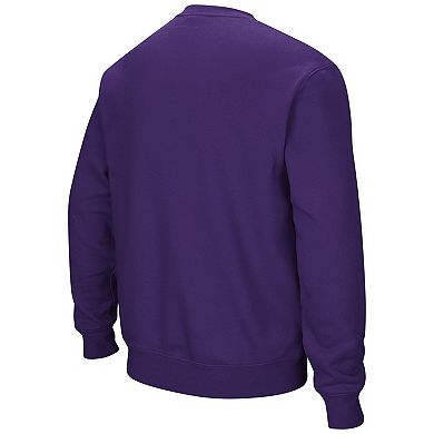 Men's Colosseum Purple Minnesota State Mavericks Arch & Logo Tackle Twill Sweatshirt