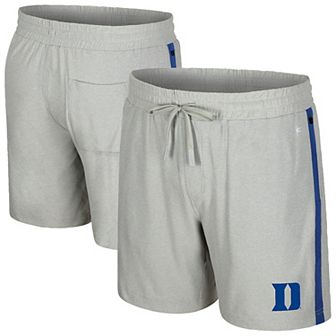 Men's Colosseum Gray Duke Blue Devils Mac Shorts