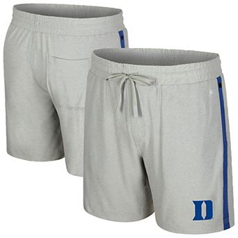 Men's Colosseum Gray Duke Blue Devils Mac Shorts