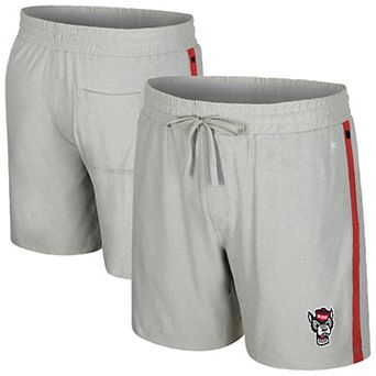 Men's Colosseum Gray NC State Wolfpack Mac Shorts