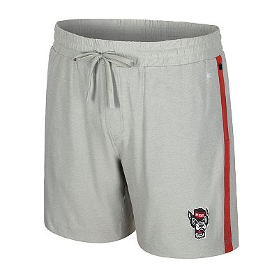 Men's Colosseum Gray NC State Wolfpack Mac Shorts